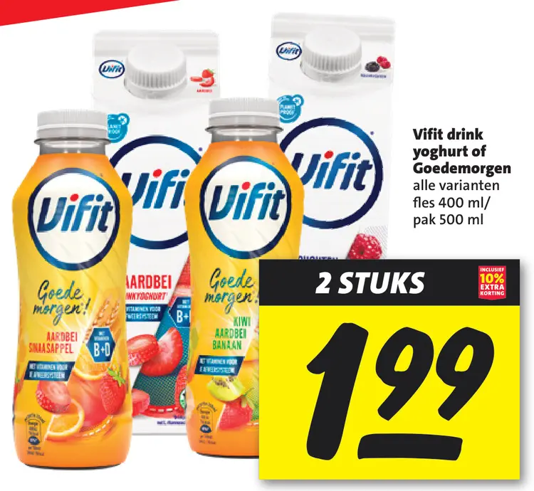 Aanbieding: Drink yoghurt of Goedemorgen