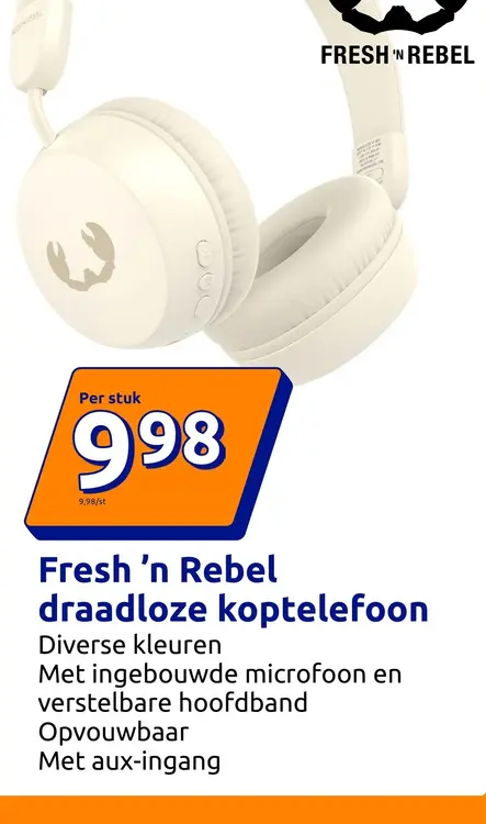 Promotie: Fresh 'n Rebel draadloze koptelefoon