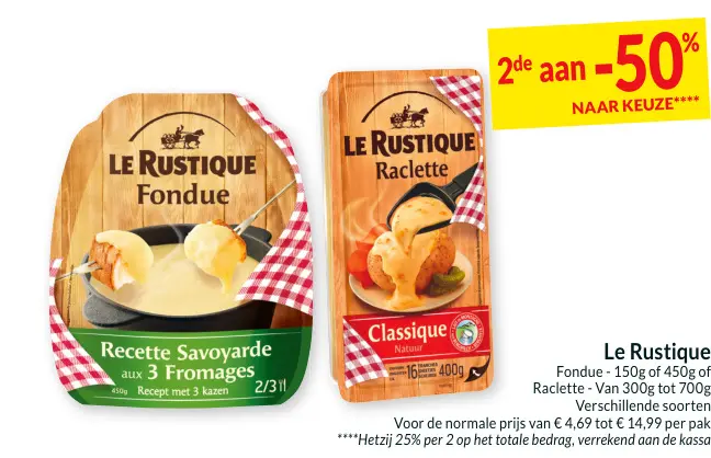 Promotie: Fondue of Raclette
