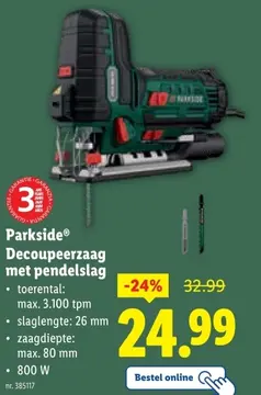 Aanbieding: Decoupeerzaag met pendelslag