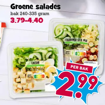 Aanbieding: Groene salades
