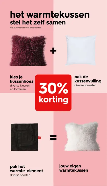 Promotie: Warmtekussen (zelf samen te stellen)