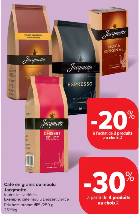 Offre: Café en grains ou moulu
