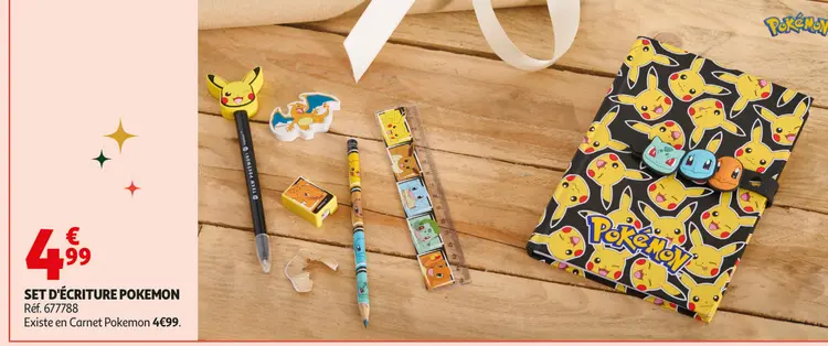 Offre: Set d'écriture pokemon