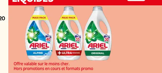 Offre: Ariel Liquid Detergent