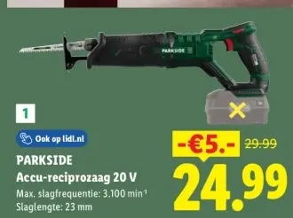 Aanbieding: Accu-reciprozaag
