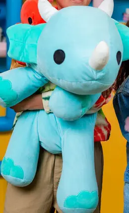Aanbieding: Hug-A-Lumps knuffel dino Delilah - 80 cm
