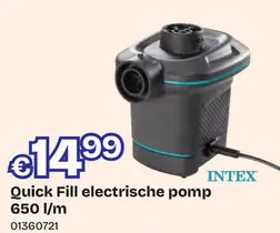 Promotie: Quick Fill electrische pomp 650 l/m