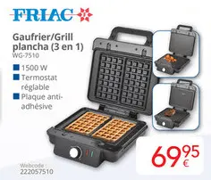 Offre: Gaufrier/Grill plancha (3 en 1)