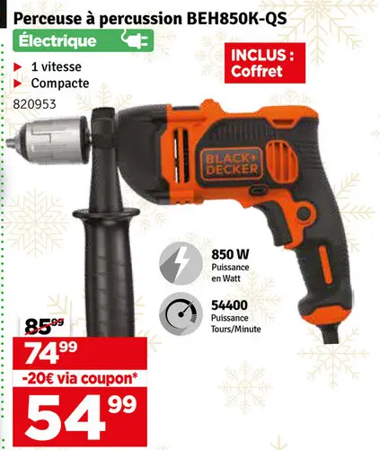 Offre: Perceuse à percussion BEH850K-QS