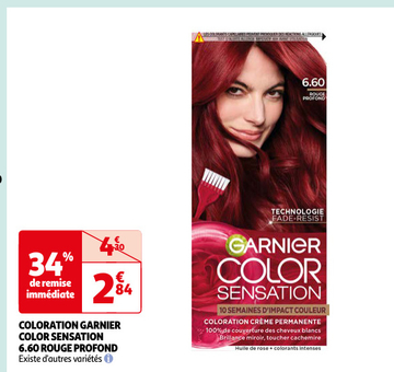 Aanbieding: COLORATION GARNIER COLOR SENSATION 6.60 ROUGE PROFOND