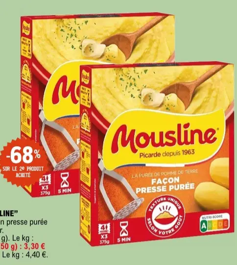 Offre: Mousline Purée