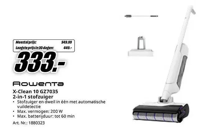 Aanbieding: X-Clean 10 GZ7035 2-in-1 stofzuiger