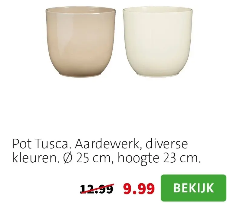 Aanbieding: Tusca Pot Tusca