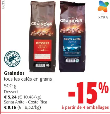 Offre: tous les cafés en grains