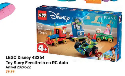 Aanbieding: LEGO Disney 43264 Toy Story Celebration Train & RC Car