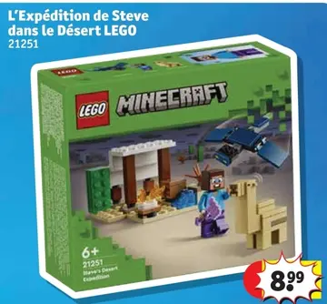 Offre: L'Expédition de Steve dans le Désert LEGO