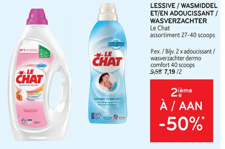 Offre: Lessive / wasmiddel et/en adoucissant / wasverzachter