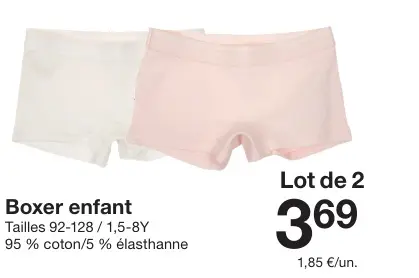 Offre: Boxer enfant