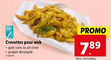 Offre: Crevettes pour wok