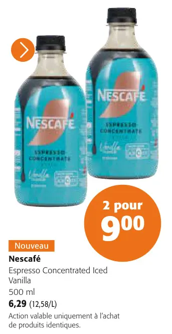 Offre: Espresso Concentrated Iced Vanilla