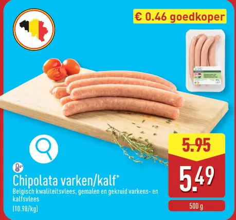 Promotie: Chipolata varken/kalf