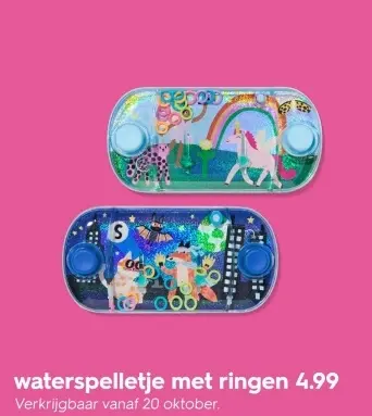 Aanbieding: waterspelletje met ringen