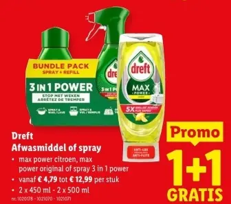 Promotie: Afwasmiddel of spray