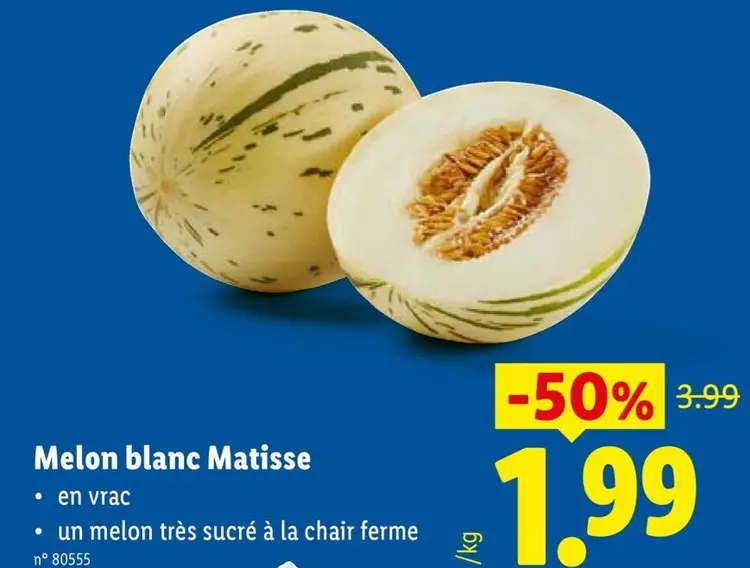 Offre: Melon blanc Matisse