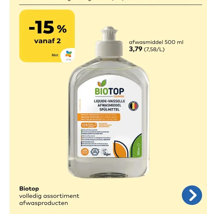 Promotie: Biotop afwasproducten