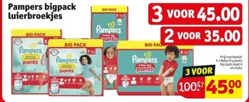 Aanbieding: Pampers bigpack luierbroekjes