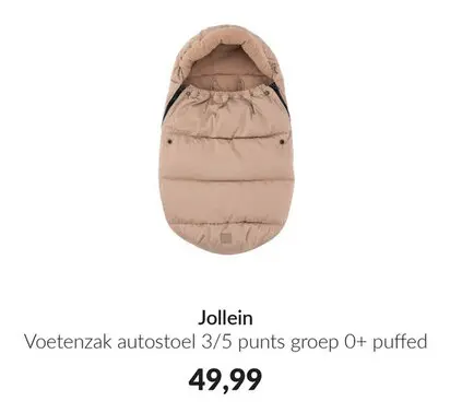 Aanbieding: Voetenzak autostoel 3/5 punts groep 0+ puffed