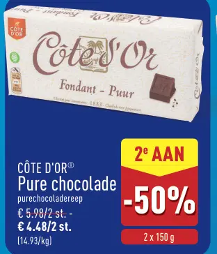 Promotie: Pure chocolade