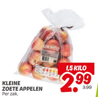 Aanbieding: KLEINE ZOETE APPELEN