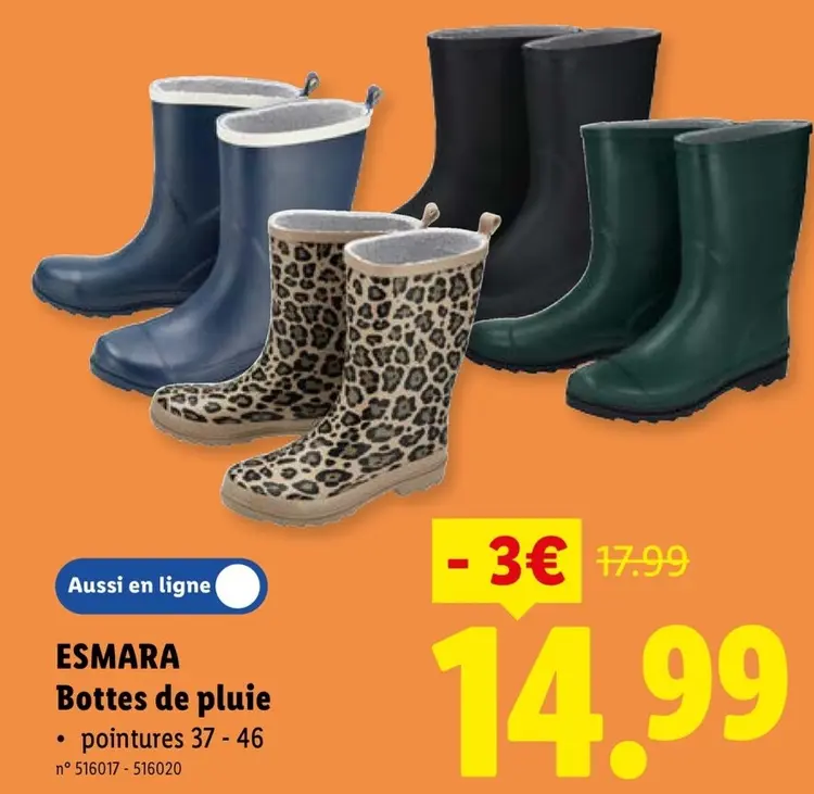 Offre: Bottes de pluie