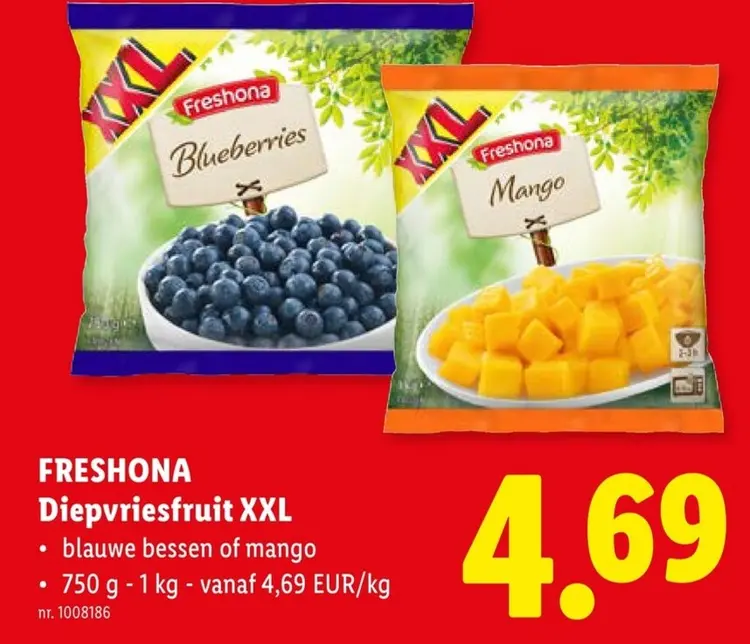 Promotie: Diepvriesfruit XXL