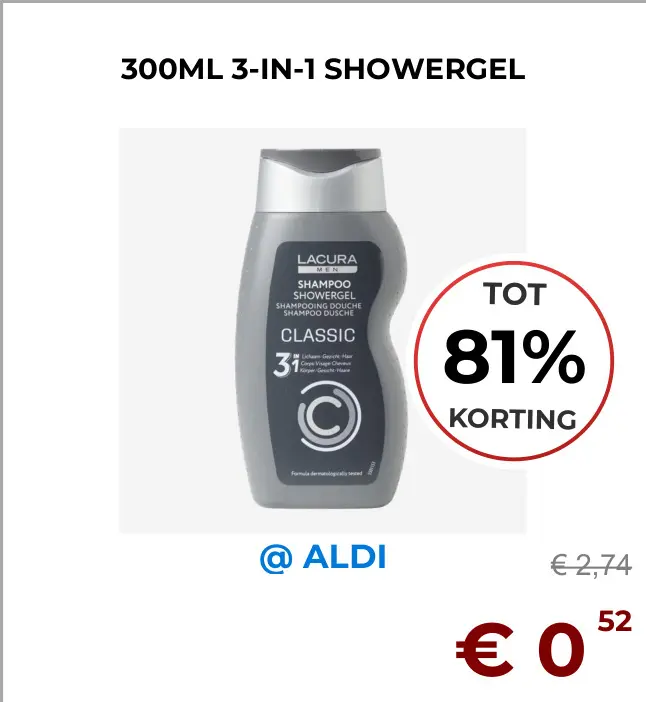 Aanbieding: 3-in-1 showergel