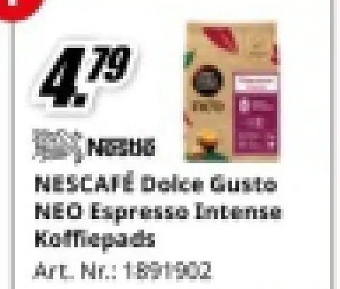 Aanbieding: Nespresso dolce gusto espresso intense koffiepads