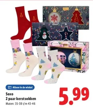 Aanbieding: kerstsokken