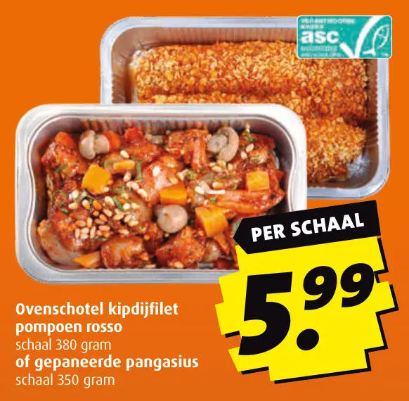 Aanbieding: Diverse vlees en visgerechten