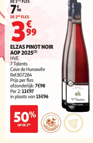 Promotie: 7 Talents & Cave de Hunawihr Pinot Noir AOP 2025