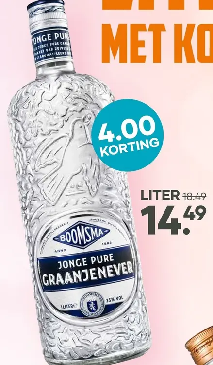 Aanbieding: Jonge pure graanjenever