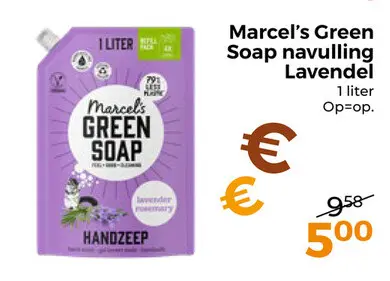 Aanbieding: Green Soap navulling Lavendel