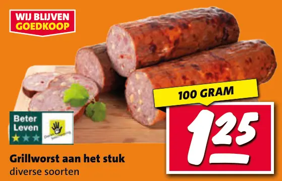 Aanbieding: Grillworst aan het stuk