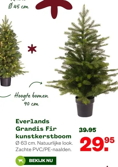 Aanbieding: Grandis Fir kunstkerstboom