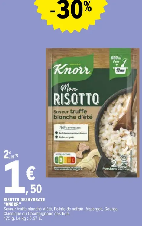 Promotie: Risotto deshydraté