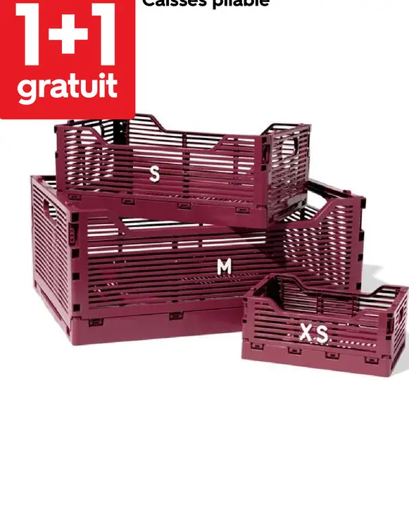 Offre: Caisses pliable