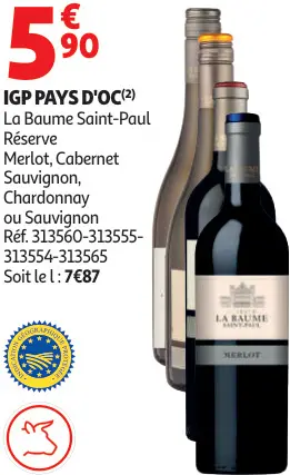 Offre: La Baume Saint-Paul IGP Pays d'Oc