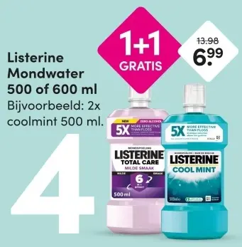 Aanbieding: Listerine Mondwater