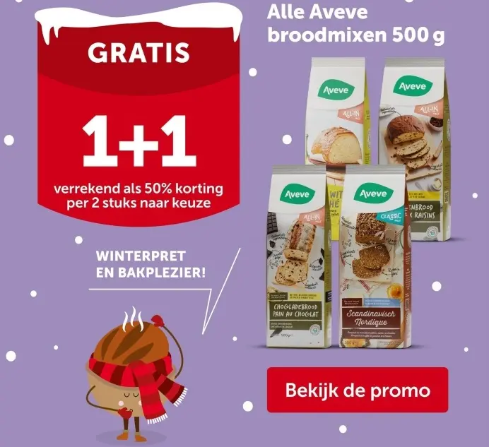Promotie: Alle Aveve broodmixen